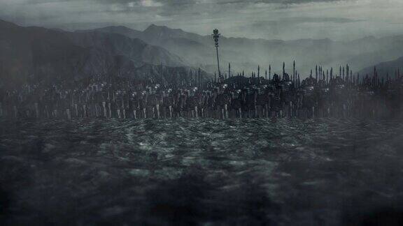 站在战场上的罗马军队