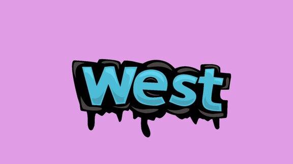 粉色屏幕动画视频编写的西部