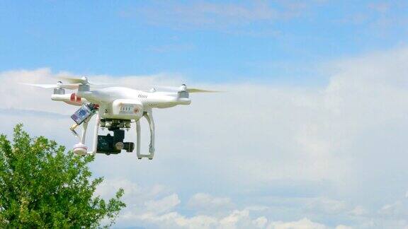 现代无人机翱翔天空专业视频拍摄创新技术