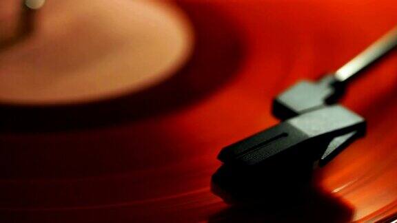 红音乐黑胶唱片旋转