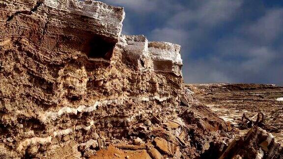 中东约旦的死海盐
