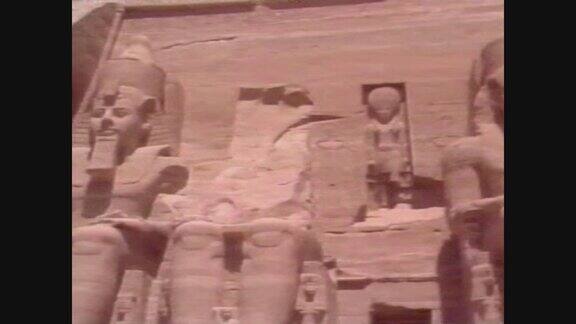 1988年埃及的阿布辛贝神庙