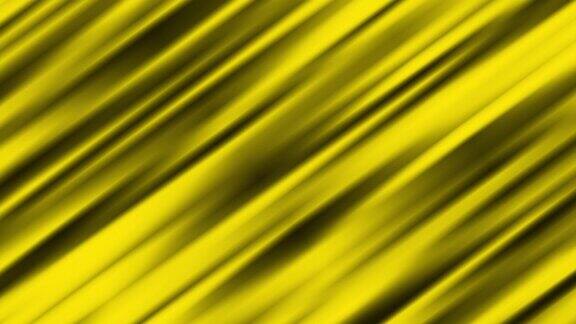 黄色渐变图案波抽象背景明暗黄色最小几何动画背景黄色