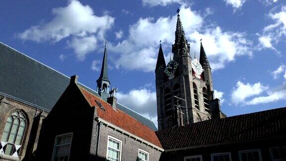老教堂-代尔夫特荷兰