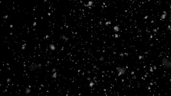 4k分辨率的粒子抽象背景降雪
