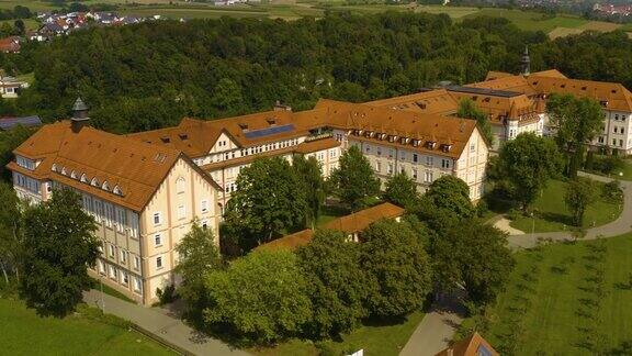 德国Untermarchtal修道院鸟瞰图