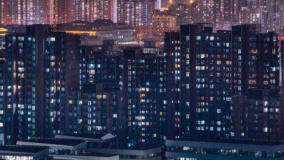 TU住宅楼夜间鸟瞰图