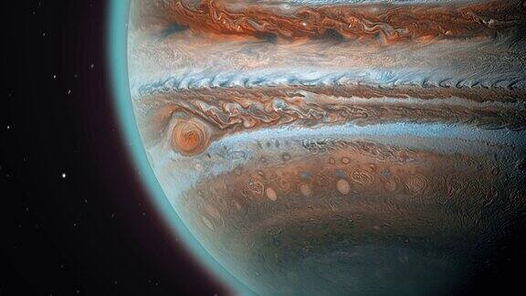 美丽的木星动画木星旋转