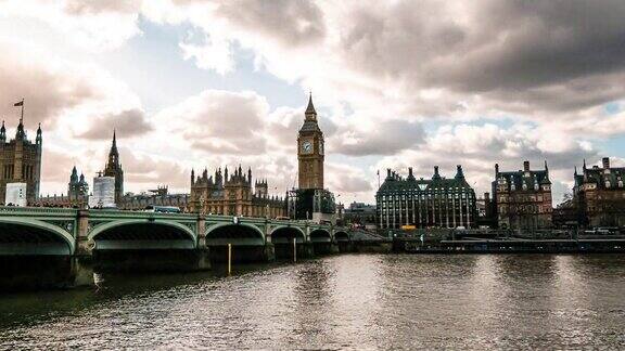 伦敦议会大厦时间流逝