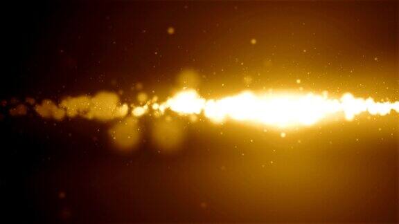 黄金星系粒子背景视频循环(全高清)