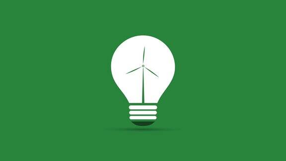 绿色生态能源概念视频动画