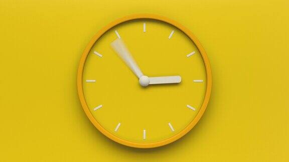 黄色的时钟循环