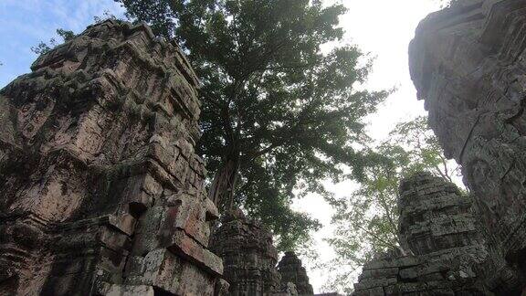柬埔寨暹粒的PrasatTaprohm寺庙