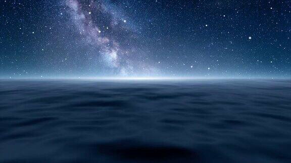 夜晚美丽的海洋幻想
