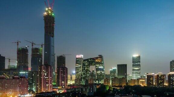 ZI高角度北京在晚上北京中国