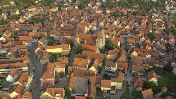 德国Feuchtwangen城市鸟瞰图