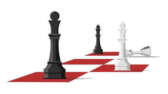 无缝循环4种不同颜色的象棋动画
