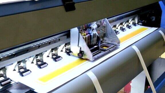 大型打印机格式的喷墨工作头滑动乙烯基