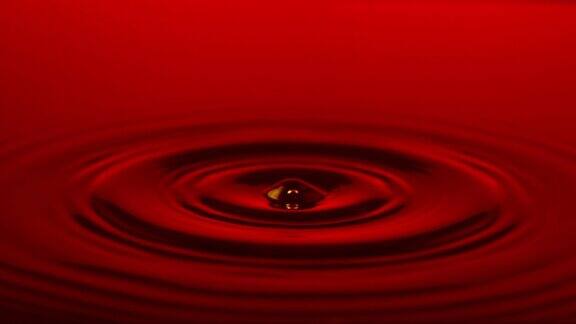 红水滴慢动作