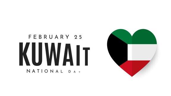 科威特国庆节贺卡背景2月25日4k的动画