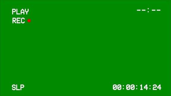 VCRVHS屏幕界面绿色屏幕