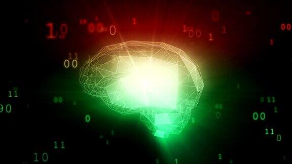 二进制数据云中的数字人工智能大脑