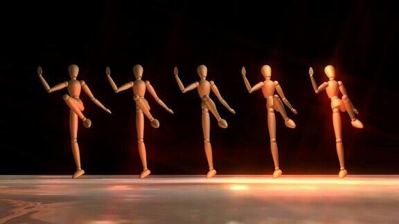 人体模型跳舞罐头罐头
