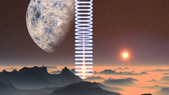 外星行星上的螺旋光和日出