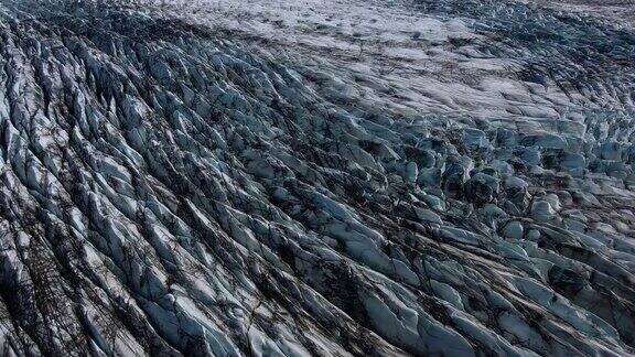 冰岛冰川鸟瞰图