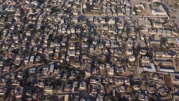 从巴勒斯坦领土屋顶俯瞰杰里科城