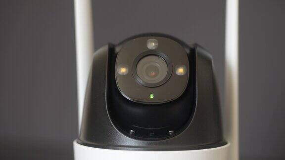 特写家庭安全摄像头360背景闭路电视摄像头