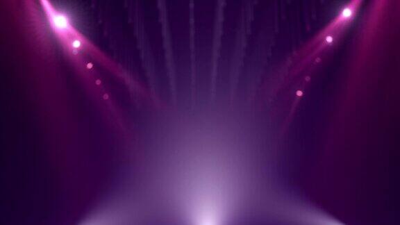 循环紫色散焦模型舞台背景