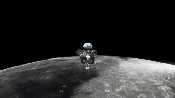阿波罗11号着陆器的月球表面