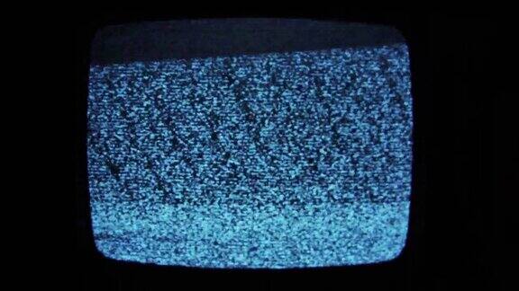 电视静态噪声失真信号问题错误视频损坏复古风格80年代VHS