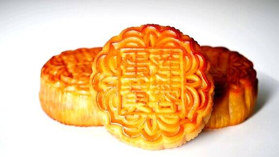 侧视图传统月饼翻中国意味着莲蓉蛋黄没有标志或商标