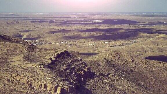乡村丘陵景观突尼斯半沙漠