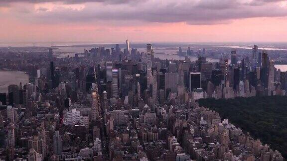 曼哈顿从上面