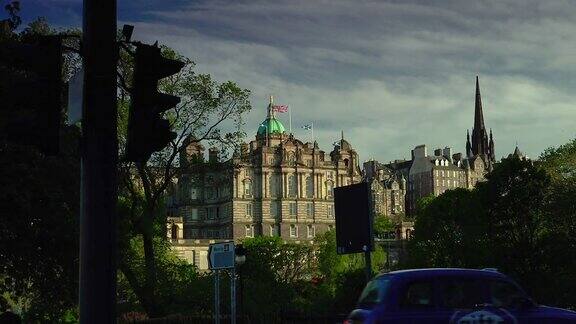 爱丁堡市中心的全景