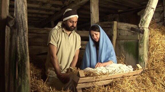 玛丽约瑟夫和婴儿耶稣的诞生(圣诞故事)