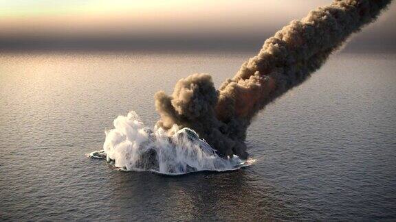 陨石掉进了海洋
