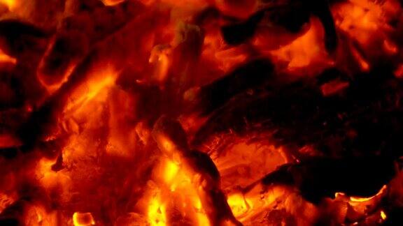 火在自然界中Bokeh从火