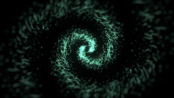 螺旋状闪烁的星尘圈带着闪闪发光的微粒