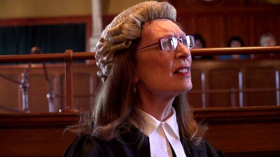 4K:法庭-女律师大律师询问证人
