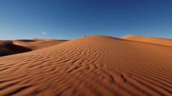 撒哈拉沙漠的景色清晨的沙丘美妙无比