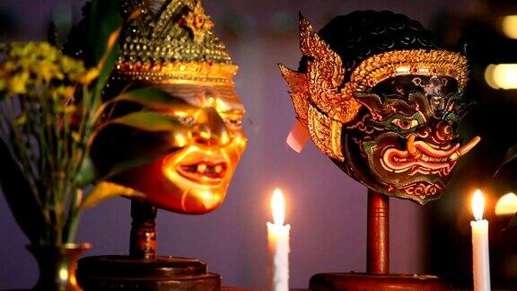泰国古典风格的面具