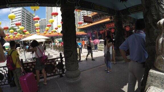 4k-time-apse:黄大仙祠香港著名的庙宇