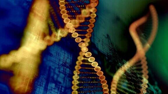 抽象的数字DNA
