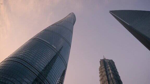 上海环球金融中心-上海中心大厦-日落金茂大厦