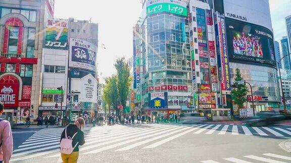 4K时间间隔在东京新宿聚集