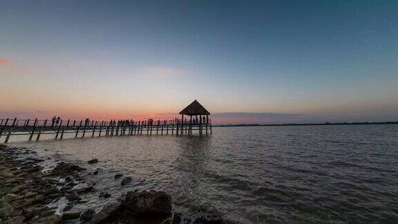 瑶湖日落特写